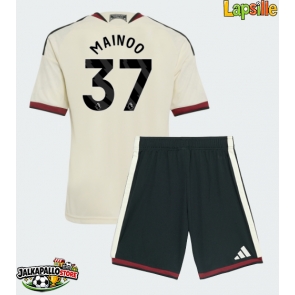 Manchester United Kobbie Mainoo #37 Kolmaspaita Lapsille 2026-27 Lyhythihainen (+ shortsit)